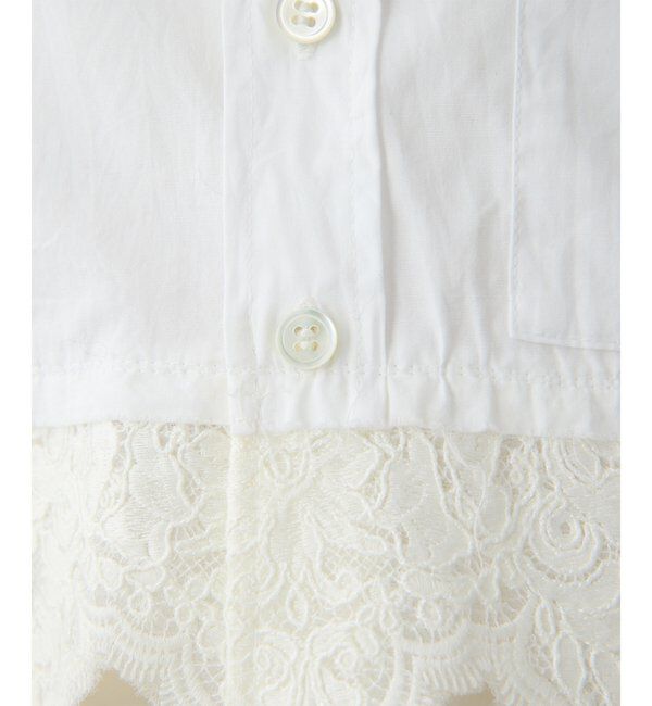  「レースコンビシャツ」|シャツ・ブラウス|