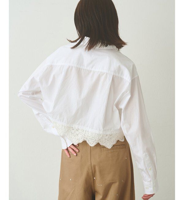  「レースコンビシャツ」|シャツ・ブラウス|