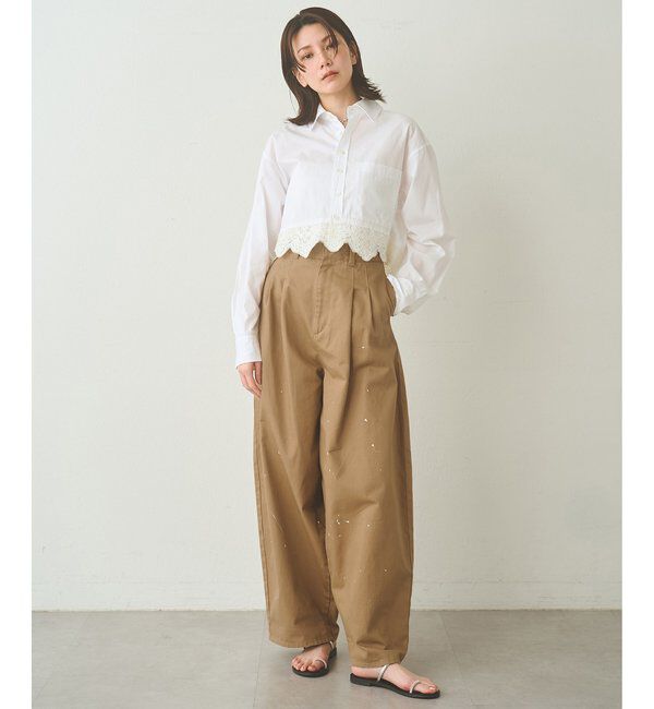  「レースコンビシャツ」|シャツ・ブラウス|