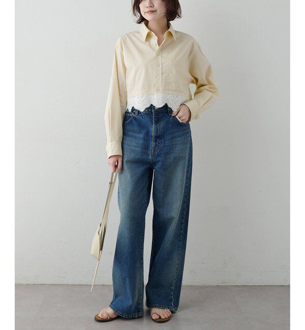  「レースコンビシャツ」|シャツ・ブラウス|