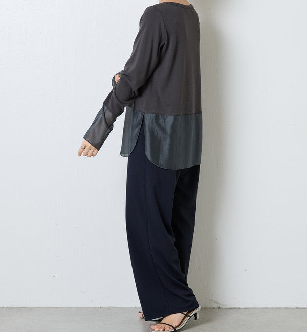  「 裾シアーロンT」|Tシャツ・カットソー|