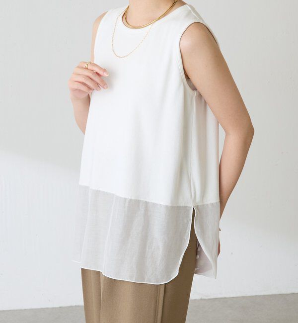  「【C&prime;NOTE/ノート】【新色登場】裾シアータンクトップ」|Tシャツ・カットソー|