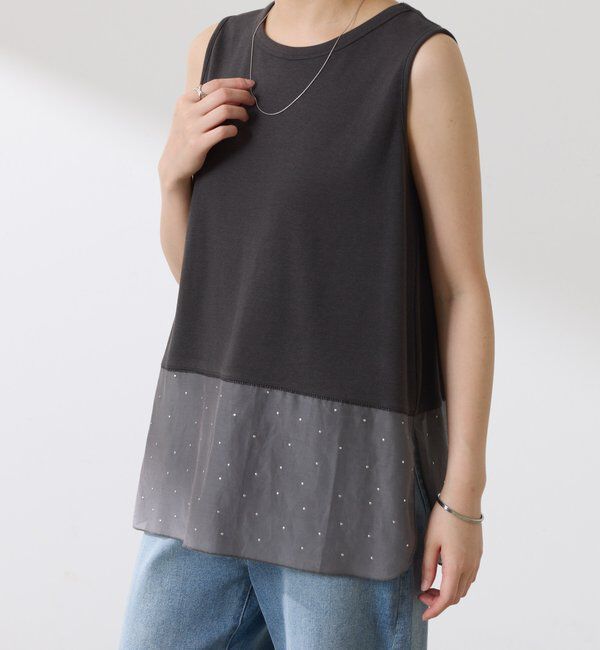  「【C&prime;NOTE/ノート】【新色登場】裾シアータンクトップ」|Tシャツ・カットソー|