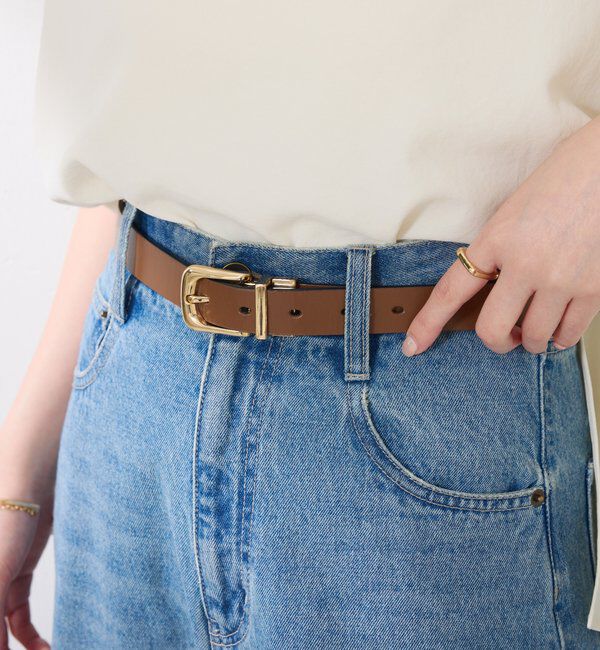  「《前後2WAY/2色使い出来る◎》リバーシブルベルト」|ベルト|