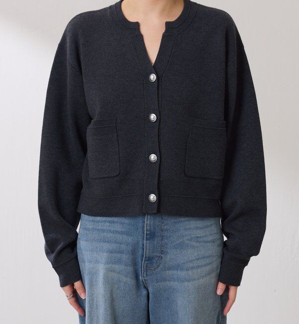 「スキッパースウェットライクカーディガン」|ニット・セーター|