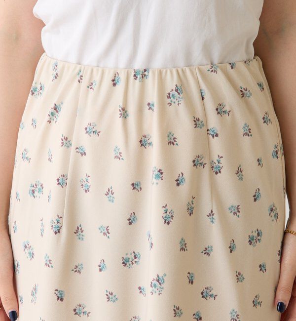  「小花柄マーメイドスカート」|スカート|