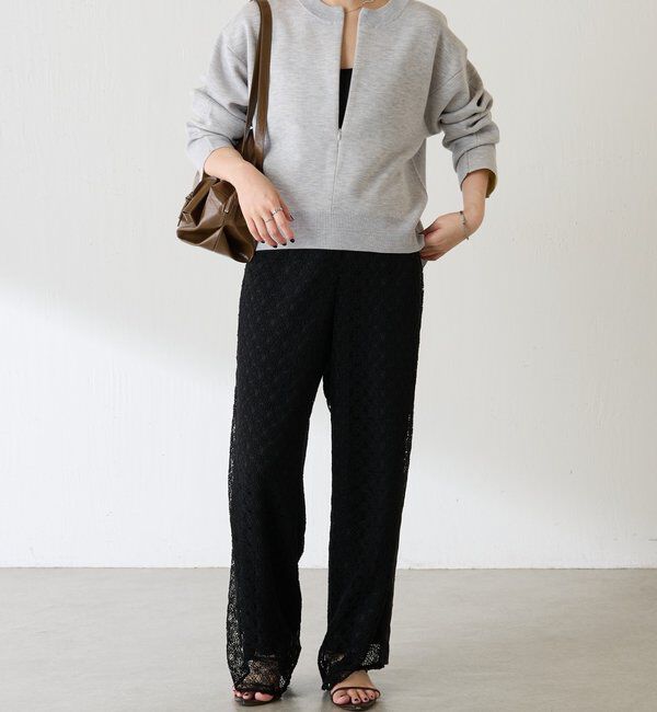  「レースワイドパンツ」|チノ|