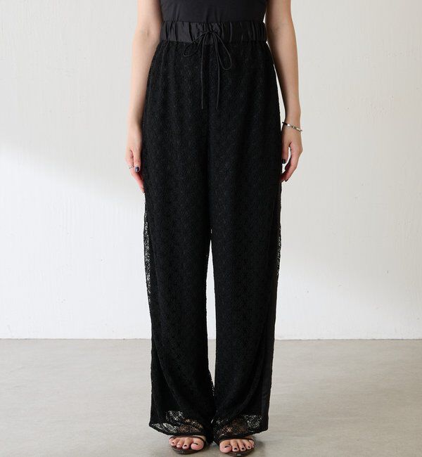  「レースワイドパンツ」|チノ|