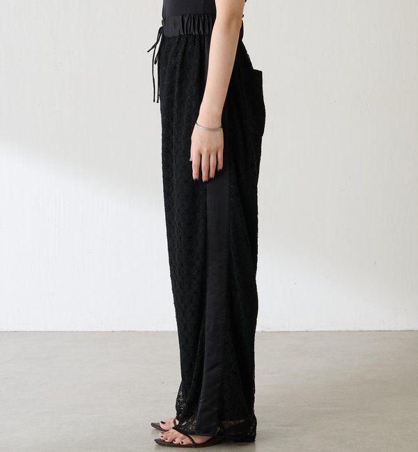  「レースワイドパンツ」|チノ|
