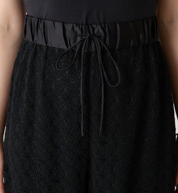  「レースワイドパンツ」|チノ|