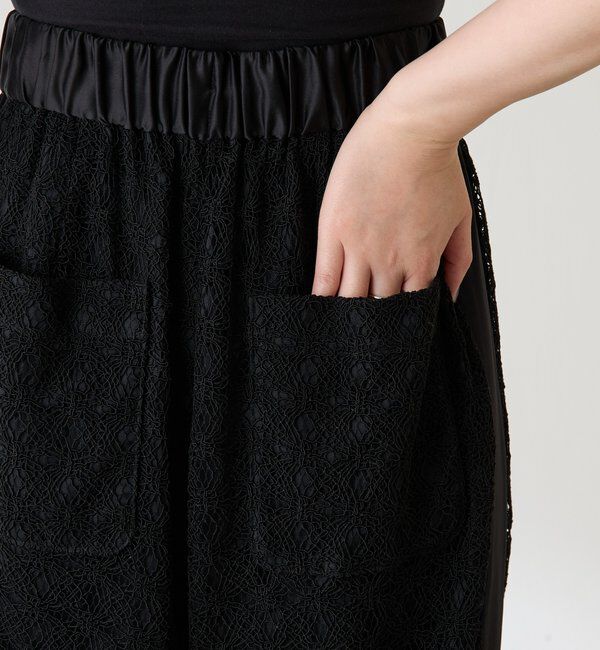  「レースワイドパンツ」|チノ|