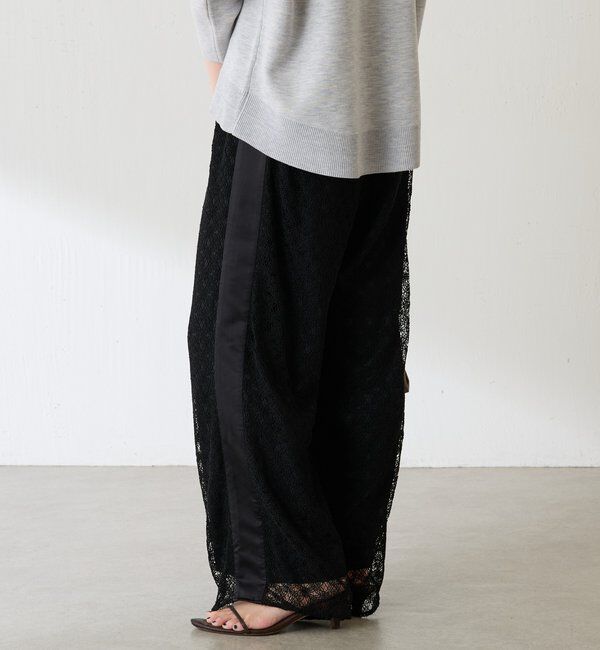  「レースワイドパンツ」|チノ|
