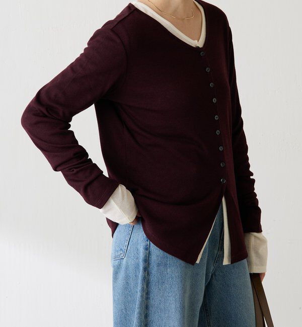  「コンパクトVネックカーディガン」|Tシャツ・カットソー|