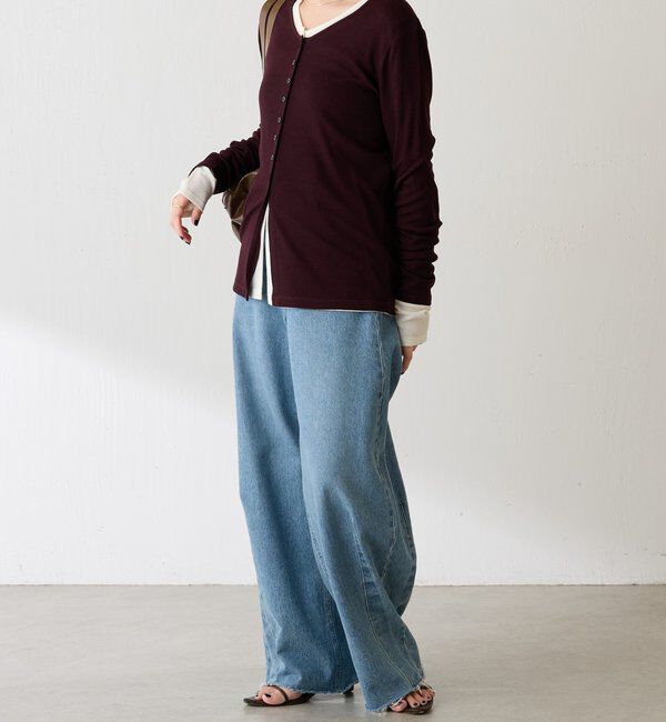  「コンパクトVネックカーディガン」|Tシャツ・カットソー|