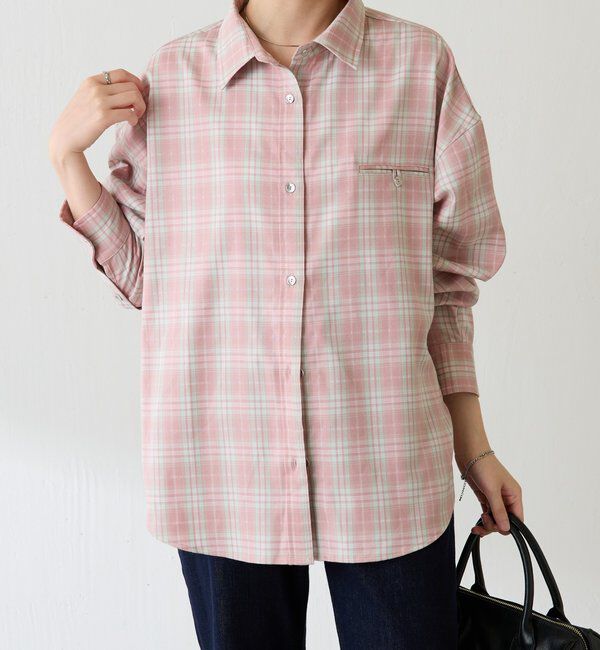  「メタルボタンチェックシャツ」|シャツ・ブラウス|