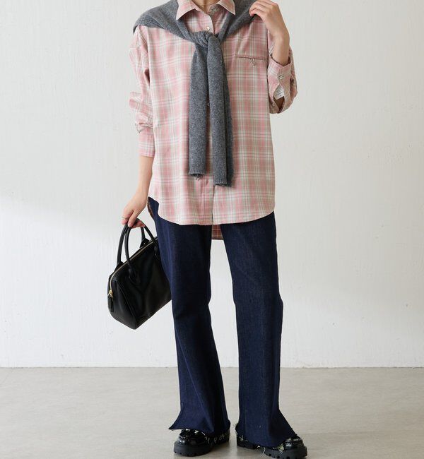  「メタルボタンチェックシャツ」|シャツ・ブラウス|