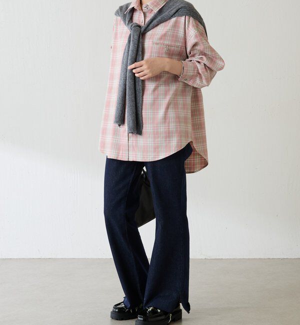  「メタルボタンチェックシャツ」|シャツ・ブラウス|