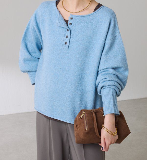  「2WAYヘンリーネックニット」|ニット・セーター|