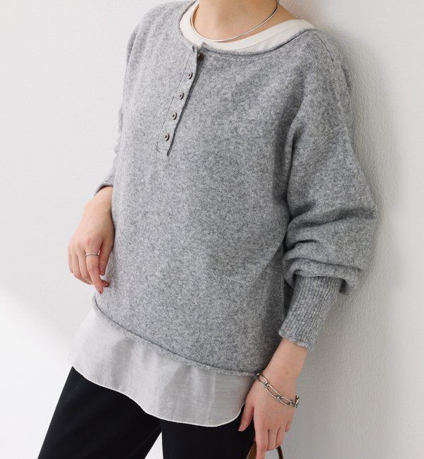  「2WAYヘンリーネックニット」|ニット・セーター|
