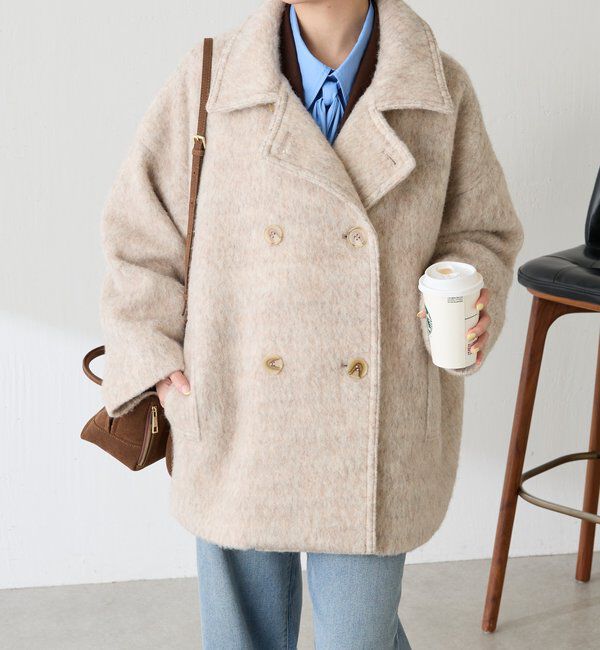  「シャギーコート」|その他|ベージュ