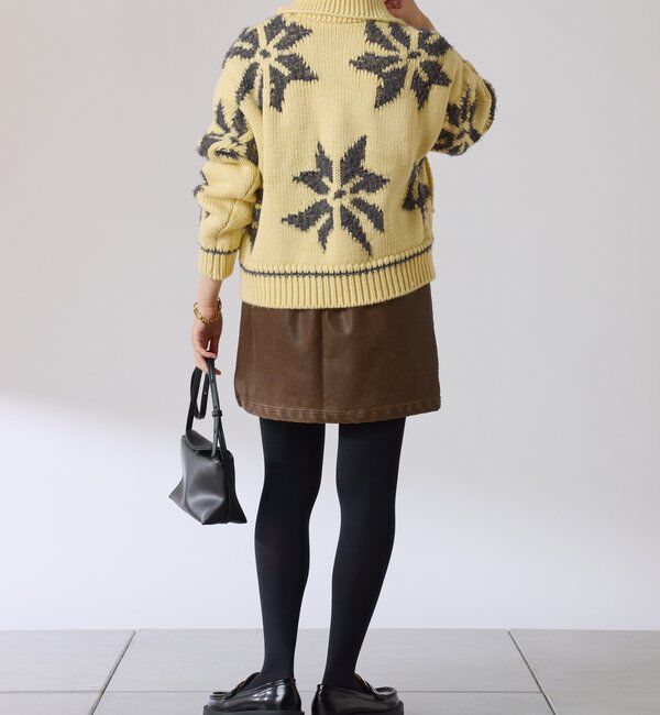  「ビッグモチーフカウチンカーディガン」|ニット・セーター|