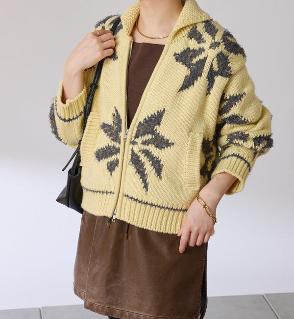  「ビッグモチーフカウチンカーディガン」|ニット・セーター|