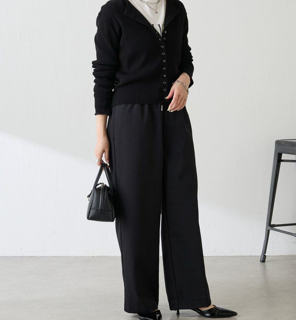  「ラインボタンコンパクトカーディガン」|ニット・セーター|