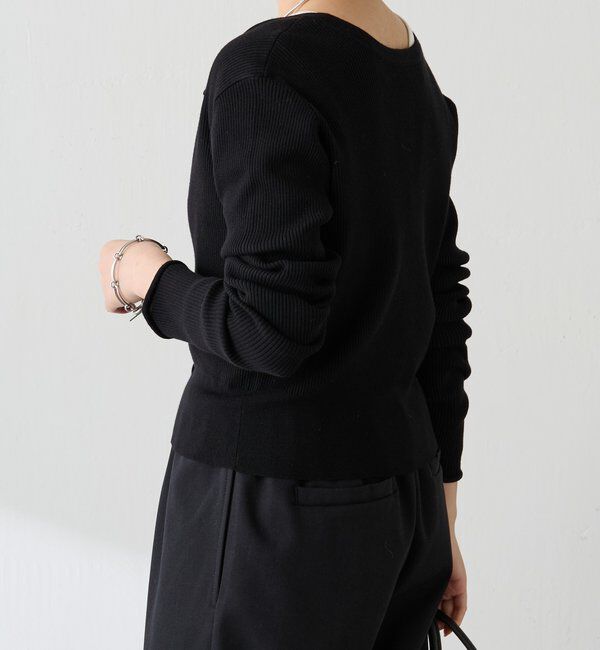  「ラインボタンコンパクトカーディガン」|ニット・セーター|