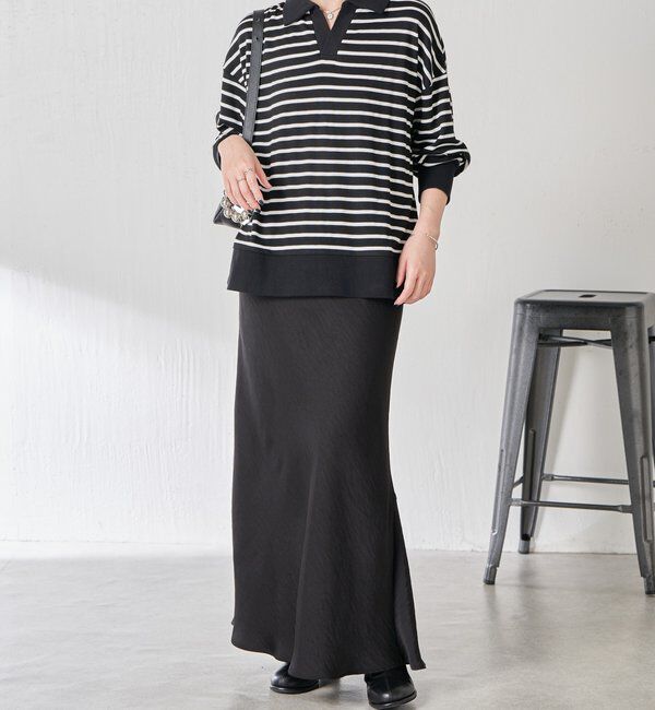  「ボーダーポンチニットソー」|Tシャツ・カットソー|