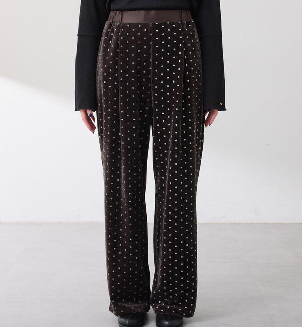  「	グリッタードットベロアキャミセットアップ」|ワンピース|