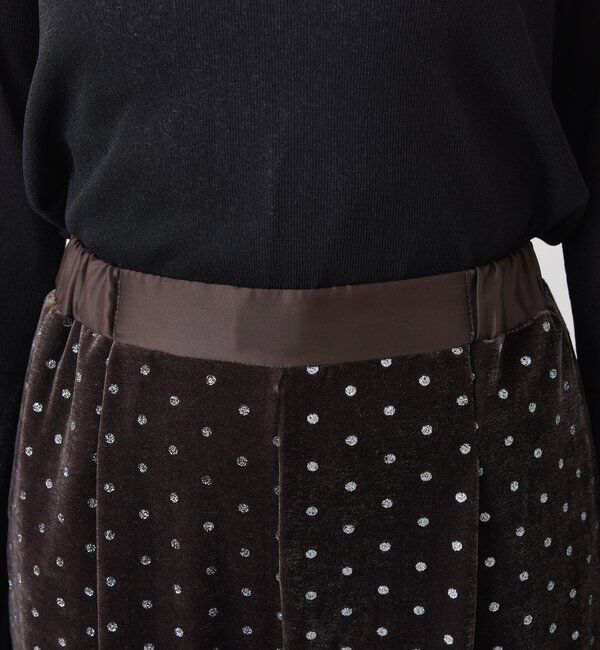  「	グリッタードットベロアキャミセットアップ」|ワンピース|