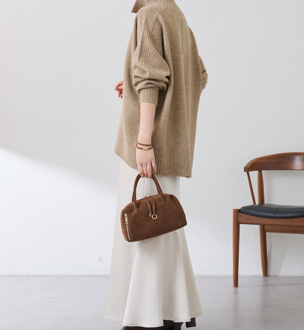  「ウール混スリットタートルニット」|ニット・セーター|