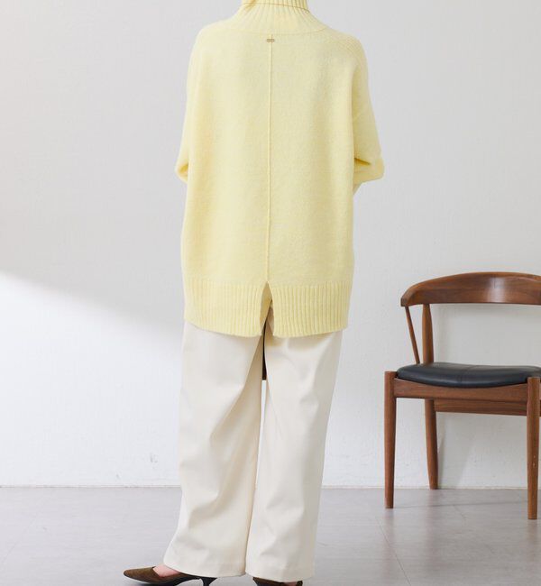  「ウール混スリットタートルニット」|ニット・セーター|