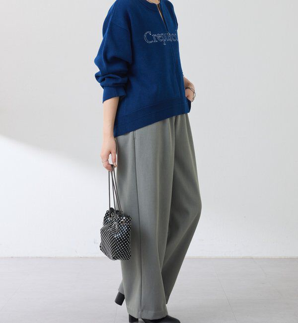  「裏起毛ボンディングイージーパンツ」|チノ|