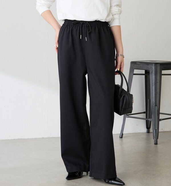  「裏起毛ボンディングイージーパンツ」|チノ|