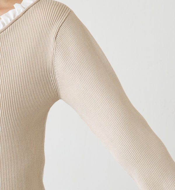  「フリルリブニット」|ニット・セーター|