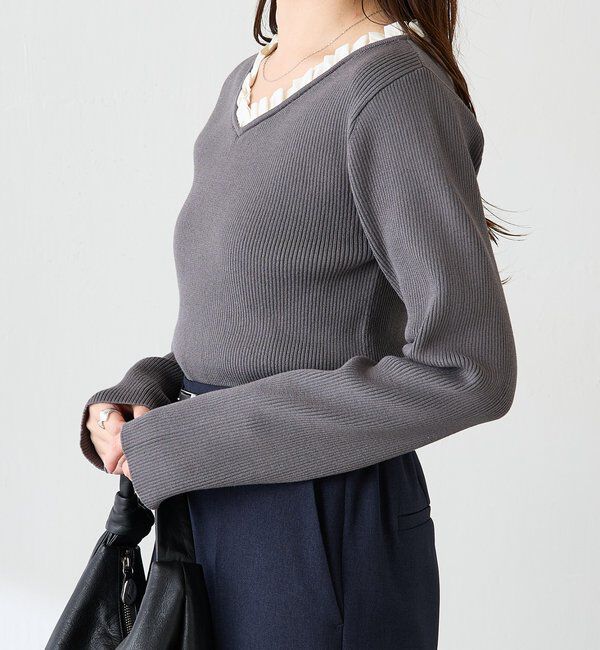  「フリルリブニット」|ニット・セーター|