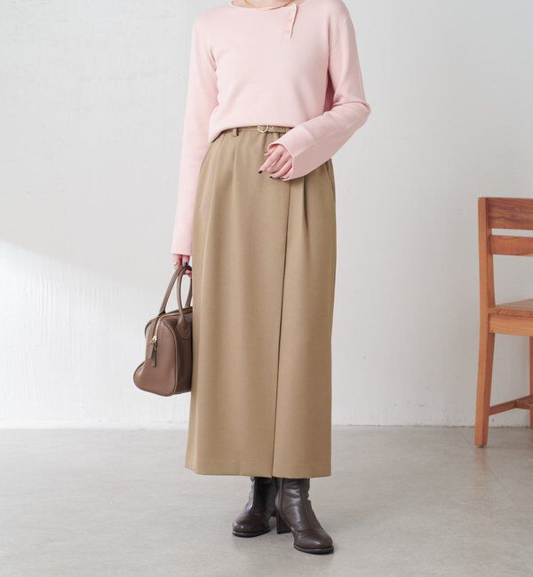  「ウールライクベルテッドスカート」|スカート|