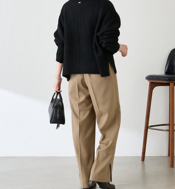  「ウールライクストレートパンツ」|チノ|