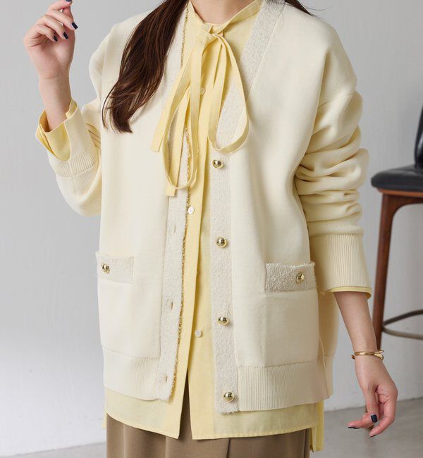  「ハーフミラノニットカーディガン」|ニット・セーター|