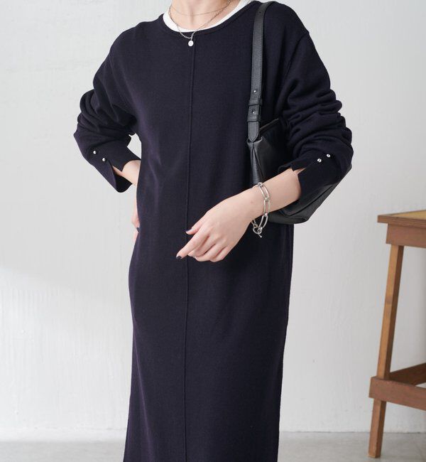  「【前後２通りで着れる】2WAYニットワンピース」|ワンピース|