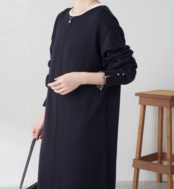  「【前後２通りで着れる】2WAYニットワンピース」|ワンピース|