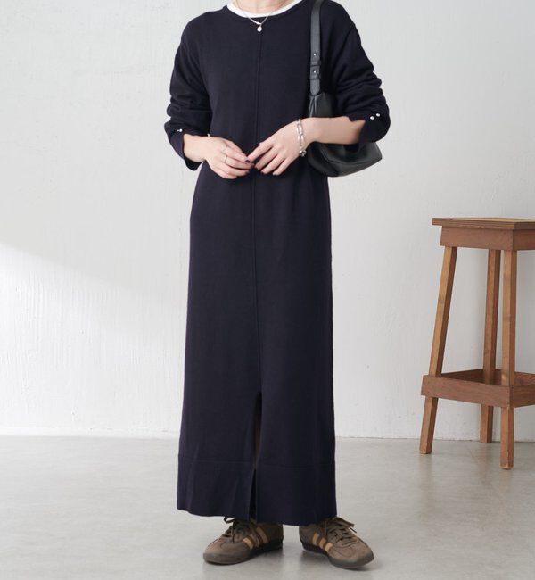  「【前後２通りで着れる】2WAYニットワンピース」|ワンピース|