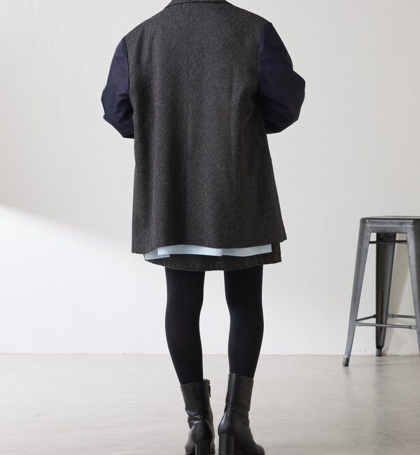  「3つ釦コンビスリーブジャケット」|ベスト・ジレ|