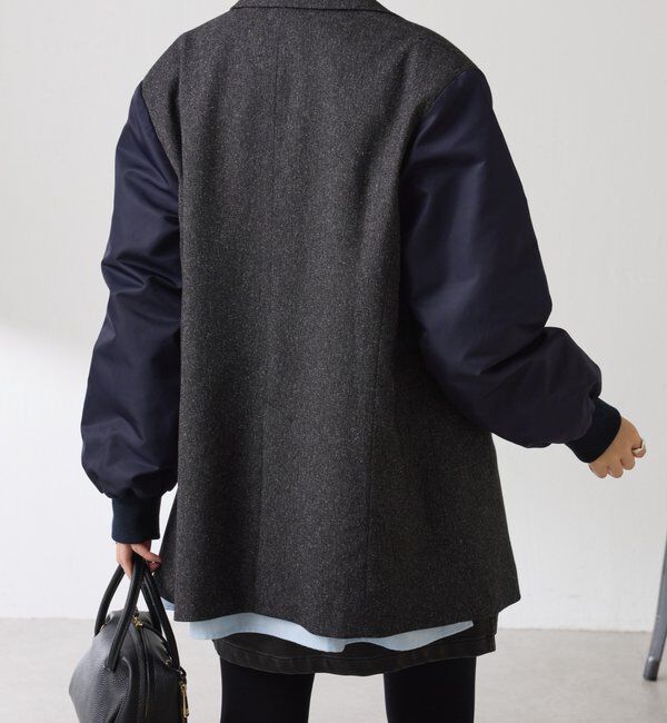  「3つ釦コンビスリーブジャケット」|ベスト・ジレ|