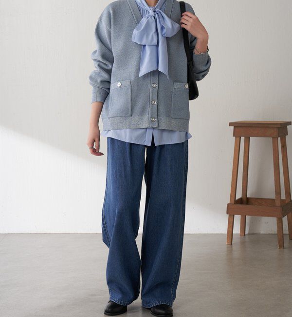  「Q.anosチャームタックデニムパンツ」|デニム|