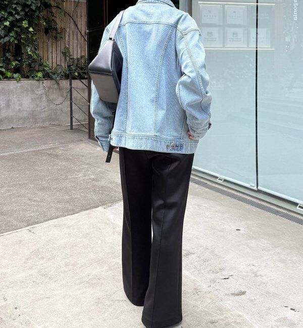  「Q.anos ストレッチリブデニムジャケット」|デニムジャケット|