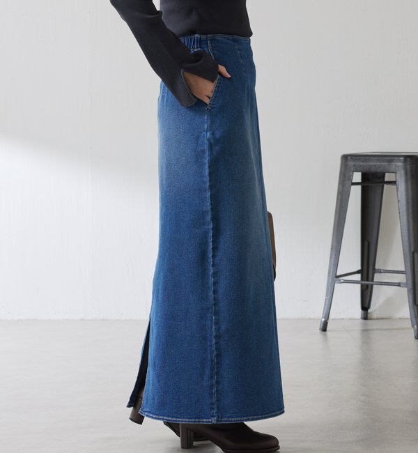  「Iラインデニムスカート」|スカート|