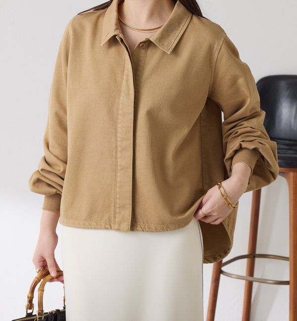  「Q.anos 2WAYデニムシャツ」|シャツ・ブラウス|