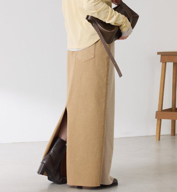  「Q.anos 2フェイスデニムスカート」|スカート|